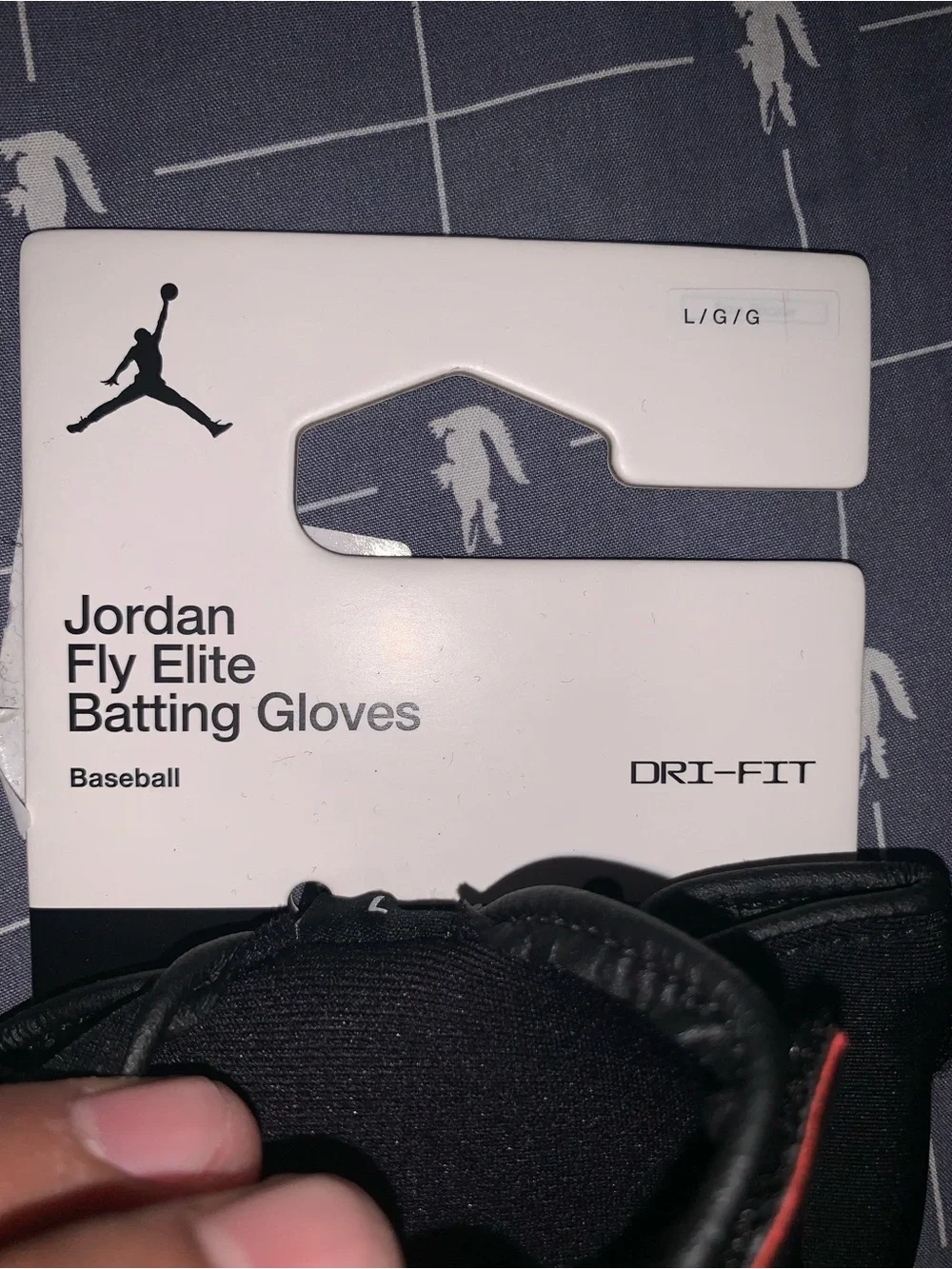 Nike Air Jordan Fly Elite Baseball Batting Gloves FV5474-070 Size: Large